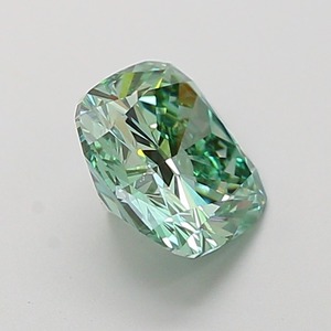 Diamant de laboratoire CVD vert vif fantaisie modifié taille coussin carré de 1,52 carat, clarté VS2, excellente taille, pierre précieuse de luxe pour bijoux - Product Image 4