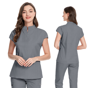 Ensemble de blouses d'infirmière en tissu tissé élégant pour femmes, vêtements de travail, uniforme d'hôpital, blouses médicales, détection des aiguilles, 95% polyester - Product Image 4