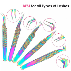 Pinzas para Pestañas de Acero Inoxidable de Alta Calidad, Diseño Profesional, Servicio OEM al por Mayor, Logotipo y Color Personalizados - Product Image 4