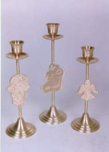 Juego de 3 Portavelas de Metal Dorado Vintage Estilo Americano Hechos a Mano para Decoración del Hogar, San Valentín y Bodas - Product Image 2