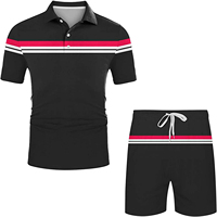 Conjunto de 2 Piezas para Hombre, Verano, Camiseta y Pantalones Cortos Casuales, Manga Corta, 100% Algodón, Felpa Transpirable, 200gsm, Estilo Urbano, Digital