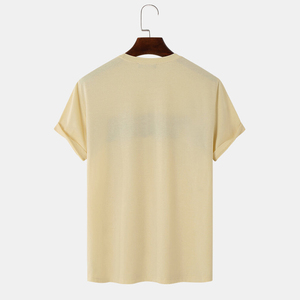 Camiseta Deportiva de Manga Corta para Hombre, Cuello Redondo, Corte Ajustado, de Buena Calidad, Última Llegada, Personalizable - Product Image 2