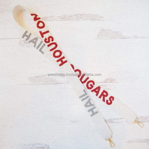 Luxury Handmade Beaded Bag <b>Strap</b> Penn State Seed Bead Purse <b>Strap</b> Custom Embroidered <b>Shoulder</b> Crossbody <b>Strap</b> Handbag Accessory - Product Image 5