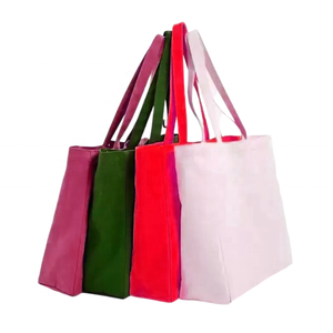 Custom Bohemian Tote <b>Bag</b> Logo Embroidery Wholesale Cotton Canvas PU <b>Leather</b> Reusable <b>Shopping</b> Shoulder Strap Sequined Tassel - Product Image 6