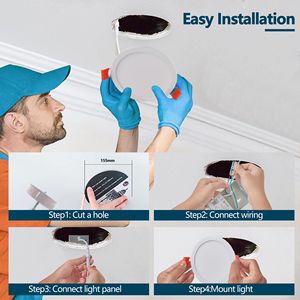 Luci LED da Incasso Ultra-Sottili da 6 Pollici, Confezione da 12, 5 Opzioni di Temperatura Colore 2700K 5000K, 12W 1080LM - Product Image 4