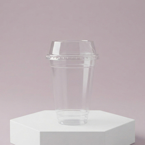 Gobelets jetables en PP/PET QUANG QUAN pour boissons froides, gobelets transparents avec couvercle 12/16/22oz - Product Image 1