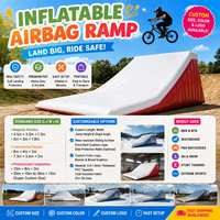 NAIRBAG Airbag Commercial Gonflable pour Vélo, Sport Extrême, FMX, VTT, BMX, Airbag d'Atterrissage pour Stunts, Portable, Rampe de Stunt pour Vélo Tout-Terrain
