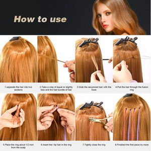 Kit de herramientas profesionales para extensiones de cabello, alicates de crimpado de acero de primera calidad, juego de corte y peinado de cabello de anaaif - Product Image 4
