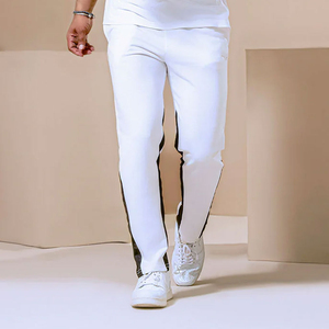 Design Your Own Logo Casual Wear Men Summer Tracksuit High Quality 100% Cotton 2 Pcs T Shirt And <b>Trouser</b> Set - Product Image 3