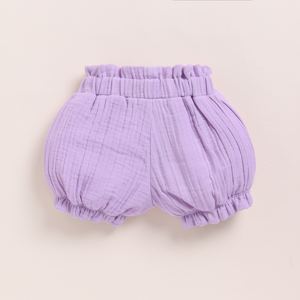 Lavender Haze Organic Muslin Frill Top <b>Set</b> Premium Quality Baby Clothing - Product Image 5