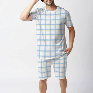 Conjunto de Dos Piezas de Forro Polar Transpirable de Alta Calidad para Hombre, Cómodo, Suave, Agradable al Tacto, Flexible, Fácil Movimiento, Conjunto Informal Moderno para Verano - Product Image 1