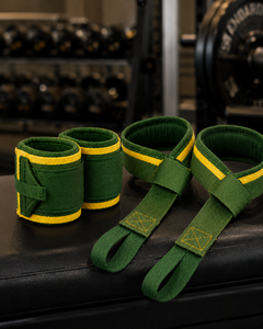 Unisex Green Neoprene Lightweight Eco-Friendly Wrist <b>Support</b> Straps Adjustable Hook Loop Non-Slip Weight Lifting Strength - Product Image 3