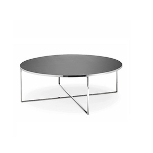 Luxury Contemporary Round Metal Coffee <b>Table</b> wooden Top Stylish Living Room Furniture Center <b>Table</b> Home Decor Design - Product Image 3