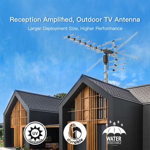 Antenna TV Esterna TA 001 con Rotazione a 360 Gradi, UV 45, 230MHz/470 860MHz, 15-22dB, Colore Nero - Product Image 5