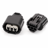 Jinhang032B Kit de Conector de Terminal Hembra Automático con Arnés y Conector de Presión de Aire Acondicionado de 3 Vías 6189-0887