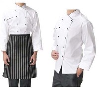 HARAZ Nouvelle Conception Super Qualité Écologique Respirant Anti-plis Sergé de Coton Logo Personnalisé Uniforme de Chef Homme pour Hôtels et Restaurants