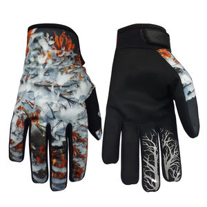 Guantes Térmicos de Ciclismo para Invierno, Largos hasta la Muñeca, de Poliéster con Estampado de Camuflaje, Estilo Deportivo, para Uso en Exteriores - Product Image 1