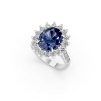 Bague en argent 925 avec diamant de laboratoire pour femme, certifiée IGI, RJC, ODM, OEM, fabricant éthique de bijoux fins, vente en gros E201287