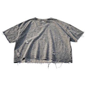 T-shirt personnalisé effet vieilli pour hommes et femmes, 100 % coton, col rond, manches courtes, t-shirts unisexes effet vieilli, haut personnalisé effet vieilli - Product Image 5