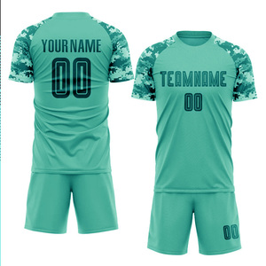 Conjunto de Camiseta de Fútbol Personalizada DAIZEN STAR, Manga Corta, Cuello Redondo, Estampado de Camuflaje Sublimado, Absorbe la Humedad, 100% Poliéster - Product Image 4