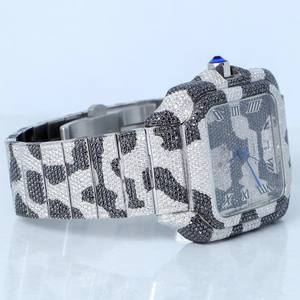 Montres automatiques pour hommes de haute qualité, couleur D, moissanite noire VVS1, boîtier en saphir, montre-bracelet Moissanita à prix abordable - Product Image 5