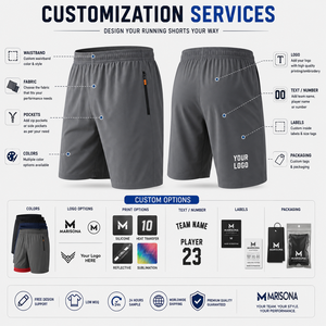 Custom <b>Men</b>’s <b>Lightweight</b> Running <b>Shorts</b> Quick Dry Breathable Gym Training Athletic <b>Shorts</b> with Zipper Pockets OEM Manufacturer - Product Image 4