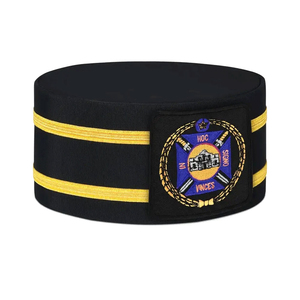 Nuevas Gorras de Corona Masónicas de Alta Calidad con Seda Roja, Bajo MOQ, Servicio OEM, Gorras de Regalia Masónica a Bajo Precio - Product Image 1