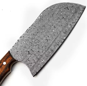 Couteau à viande LEGACY BLADES haut de gamme en acier Damas, manche en bois fait main, fournisseur d'usine de couverts de cuisine professionnels - Product Image 5