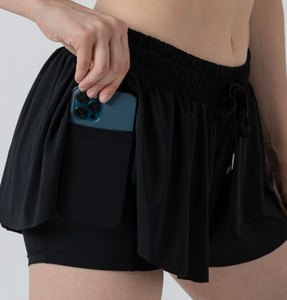 Women's Youth Girls' Running Yoga Gym Sport Biker Tennis Summer <b>Flowy</b> High Waist Breathable 100% Cotton Canvas <b>Shorts</b> - Product Image 3