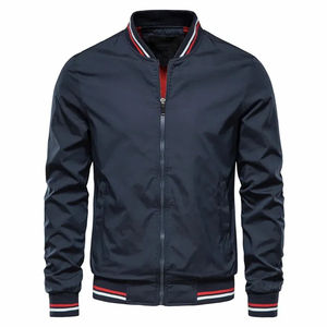 Chaqueta Bomber de Alta Calidad para Hombre, Estilo Casual de Invierno, Corte Ajustado, Estilo Béisbol, Logotipo Frontal - Product Image 4