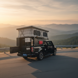 Camper tout-terrain à toit relevable pour pick-up, camping-car, caravane, maison mobile avec cuisine et espace de couchage, unité de tourisme et d'aventure en tout-terrain - Product Image 2