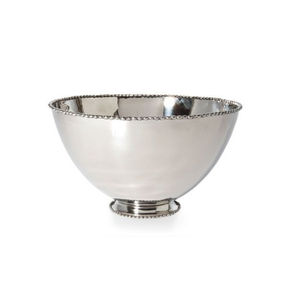 Seau à champagne moderne en acier inoxydable poli, seau à glace, refroidisseur à vin, bol à punch avec base sur pied pour bar et fournitures de fête - Product Image 2