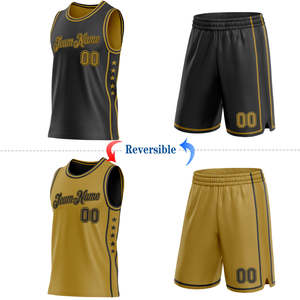 Ensemble de maillots de basket-ball réversibles personnalisés par sublimation, uniformes d'entraînement d'équipe de haute qualité, respirants, pour hommes, séchage rapide, en mesh, OEM/ODM - Product Image 3