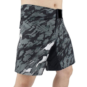 กางเกงชก MMA ลายพรางพิมพ์ลายแบบ Sublimation ระบายอากาศได้ดี ผลิตจากโพลีเอสเตอร์ สำหรับนักต่อสู้ ใช้ได้ทุกฤดูกาล - Product Image 2