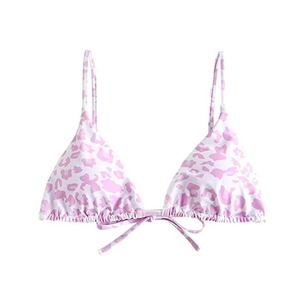 Conjunto de Bikini con Estampado Animal y Escote Pronunciado, Logotipo Frontal, Secado Rápido, Spandex/Nylon, Traje de Baño para Mujer, Venta al Por Mayor, Personalizado - Product Image 3