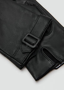 Gants de moto en cuir robustes pour usage industriel, vente en gros B2B, conception personnalisée, protection pour motards de course, équipement de sécurité pour les mains avec protection des phalanges - Product Image 2