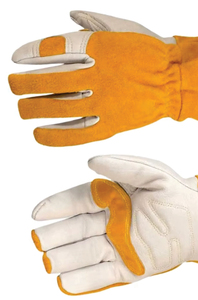 Guantes de Trabajo de Jardinería YEEHO de Cuero Vacuno Duradero Antideslizante de Buena Calidad, 36 cm, Sin Látex, Sin Polvo, Talla L - Product Image 5