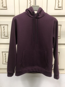 Sweat-shirt unisexe à capuche brodé avec strass, color block, coupe classique, en molleton, décontracté, avec poche, style hiver, 100% coton - Product Image 3