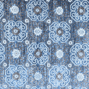 Tapis en laine biologique noué à la main sur mesure, à poils ras, 10'x14', avec motif répété distinctif - Product Image 1