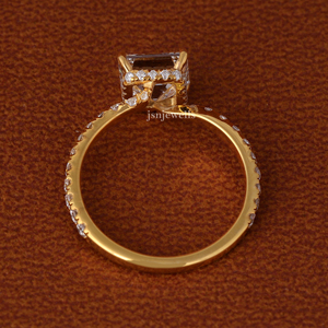 Anillo de Compromiso con Diamante Cultivado en Laboratorio, Corte Asscher, Certificado IGI, 1.5 Quilates, Oro de 14K - Product Image 6
