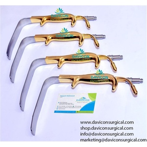Retractores de acero inoxidable estilo Ferriera para instrumentos quirúrgicos de fibra óptica Base alimentados mecánicamente - Product Image 3