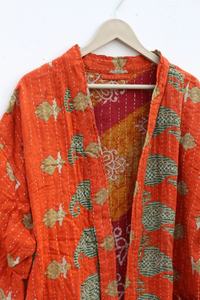 Nouvel arrivage de veste kimono Kantha vintage en coton artisanal veste/manteau/kimono pour femmes - Product Image 6