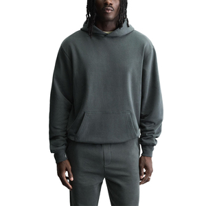 Sweat-shirt à capuche surdimensionné personnalisé pour homme – Sweat-shirt à capuche en polaire de qualité supérieure avec poche kangourou | - Product Image 1