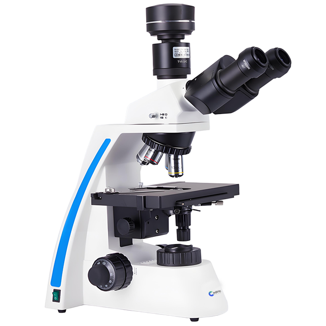 Trinocular Biological Microscope for School Education and Biological Laboratory 40-1600 Times Zoom for Export