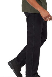 กางเกงยีนส์สีดำทรงตรงแบบคลาสสิกคุณภาพสูงสไตล์วินเทจสำหรับผู้ชาย เนื้อผ้ายืดหยุ่น น้ำหนักเบา ไม่ยับง่าย - Product Image 2