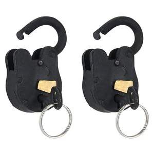 Wholesale Antique Handmade Cast Iron Padlocks with Keys <b>Black</b> Finish Bulk Decorative Pad Lock for Doors <b>Trunks</b> Cabinets & Home - Product Image 4