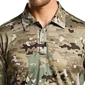 Chemises tactiques à manches longues pour hommes, en polyester pur, légères et respirantes, pour l'hiver, sublimation, sur mesure - Product Image 2