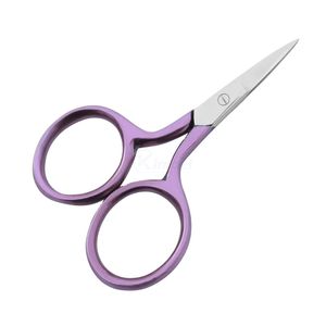 Tijeras Profesionales para Cutículas con Recubrimiento Morado, Hoja Curva de Acero Inoxidable, Herramienta de Manicura para Salón de Uñas, OEM - Product Image 1