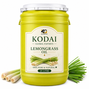 Aceite Esencial de Limoncillo de Tamil Nadu 100% Puro y Natural de Primera Calidad, Destilado al Vapor, para Aromaterapia y Cuidado Facial, Kodai Global Export - Product Image 1