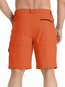 Mens Fashion-Forward Casual Shorts with Knitted Breathable Fabric Solid Pattern Maximum Comfort and Front Logo - Product Image 2